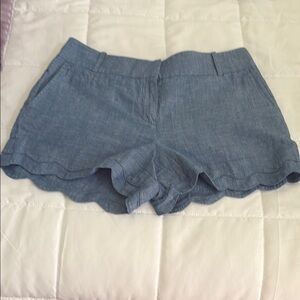 LOFT NWOT Chambray blue shorts‎ size 4 Riviera collection
